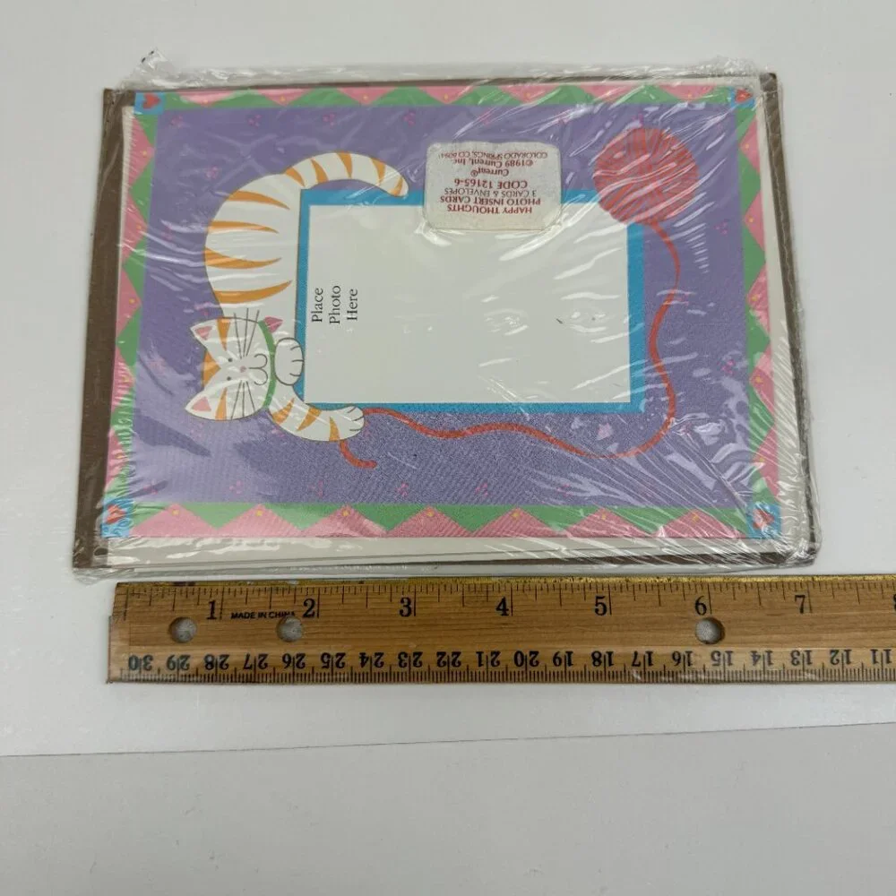 Vtg 1989 Happy Thoughts Current‎ Happy Thoughts Brand Photo Insert Cards Sealed